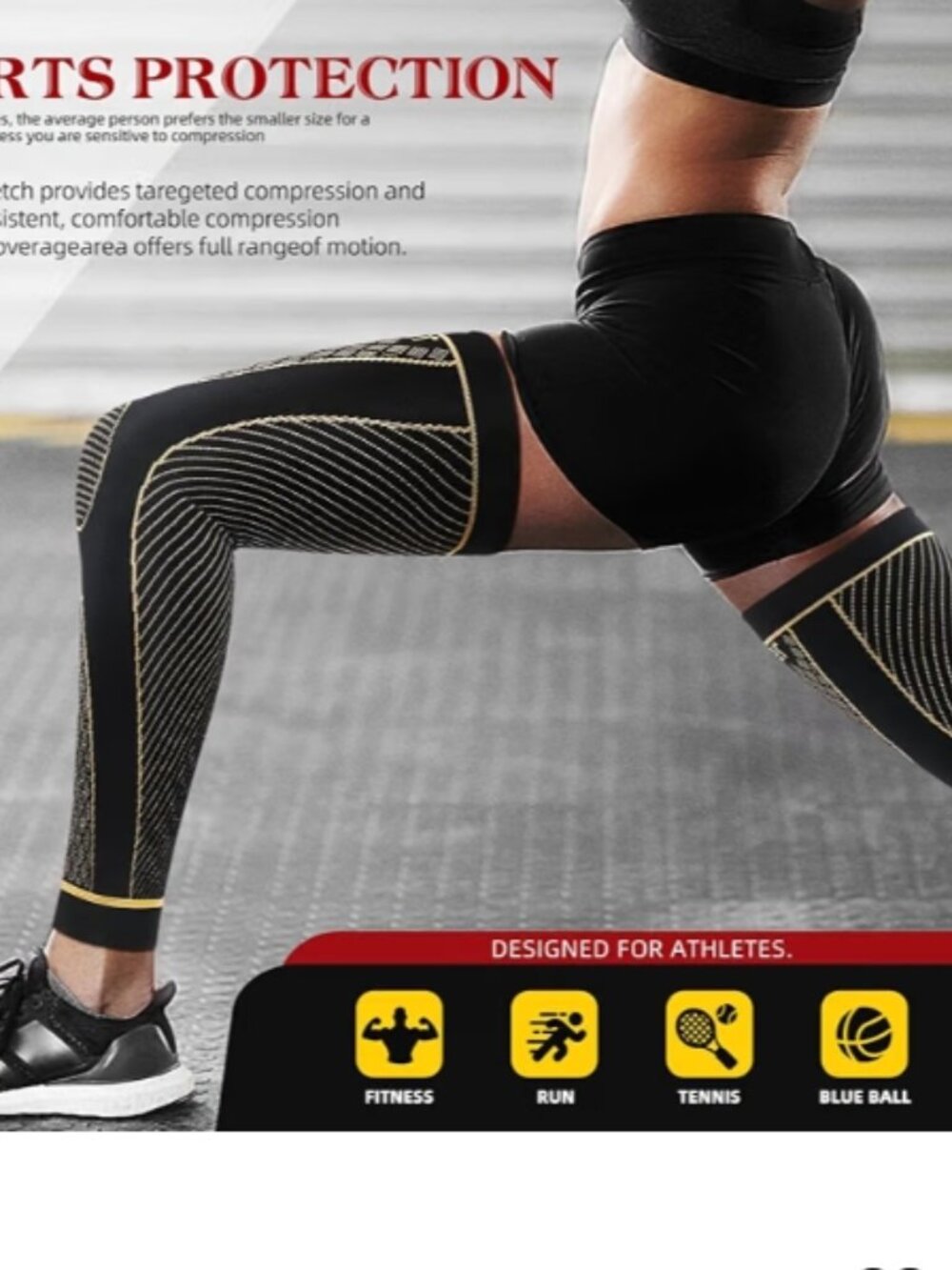 UGEM Compression Full Leg Sleeves – Pain Relief & Support- Large - Picture 5 of 7